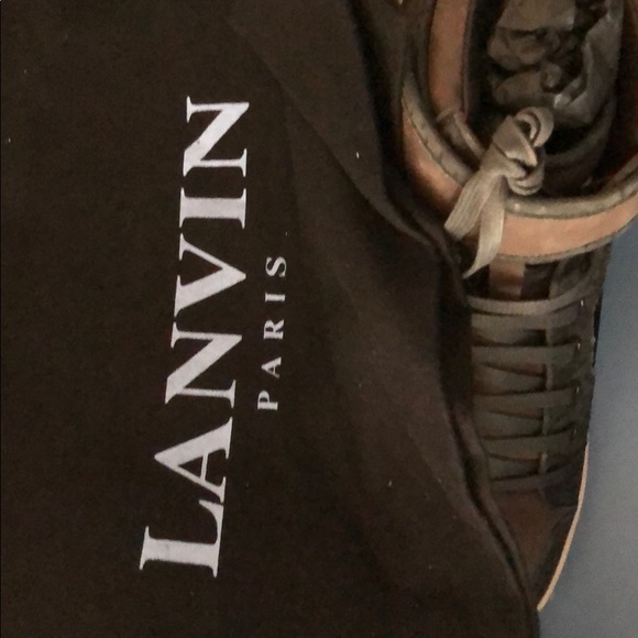 Lanvin Sneakers hi top size uk 7 - Picture 3 of 5